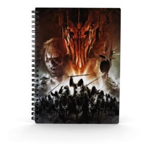 Libreta efecto 3d sd toys el señor de los anillos ejercito de mordor
